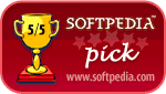 5/5 Softpedia Pick award